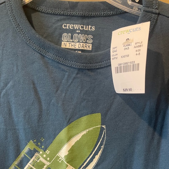 Crew cuts Long Sleeve Glow in the Dark shirt - NWT - Size 4/5 - Picture 5 of 5